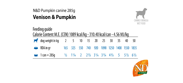 guia alimentacion pumpkin nd para perros de todas las edades
